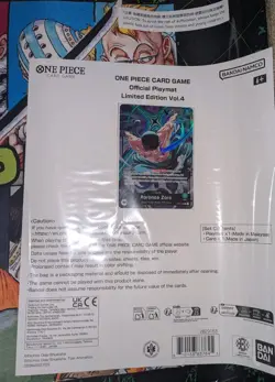 One Piece Official Playmat Limited Edition Vol.4 w/ Promo Zoro Leader English - Image 2