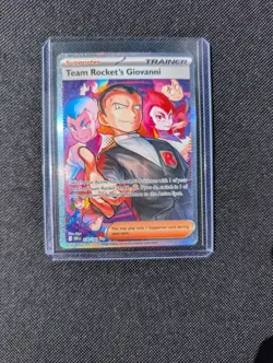 Pokemon TCG Destined Rivals Team Rockets Giovanni Card Sir Eng 238/182 Mint! - Image 1