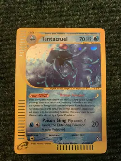 Pokemon Card Aquapolis Tentacruel H26/H32 LP - Image 1