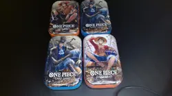 One Piece Card TCG Vol 2 Mini Tin - 4x Tins - (TS-O2, OP-13) Brand New / Sealed - Image 1