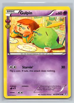 Gulpin RC12/RC32 Generations Radiant Collection Pokemon Psychic Type Basic Card - Image 1