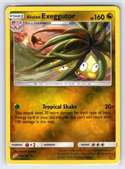 Alolan Exeggutor 114/181 2019 S&M Team Up Pokemon Card Reverse Holo Rare Nm/Vlp - Image 1