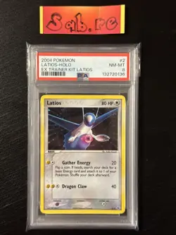 PSA 8 Latios Holo Trainer Kit EX 2/10 Pokemon Card - Image 1