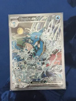 Kingdra EX 131 Pokemon TCG Scarlet & Violet Black Star Promo Holo Card NM - Image 1
