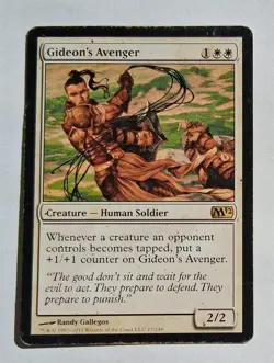 Magic MTG - Gideon's Avenger - M12 2012 Core Set - HP - Image 1