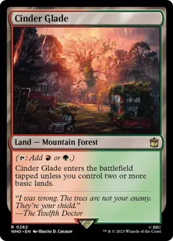 MTG - Cinder Glade - Doctor Who - Magic the Gathering - Image 1