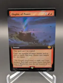 Display of Power (Extended Art) (Surge Foil) Universes Beyond: the Lord of... - Image 1
