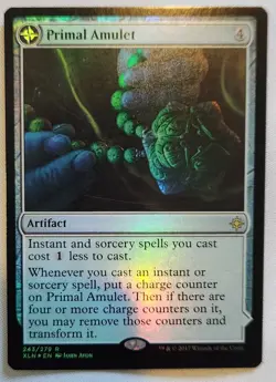 MTG Magic [x1] Primal Amulet [x1] FOIL Ixalan M/NM - Image 1