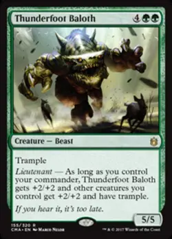 1 x Thunderfoot Baloth - Commander Anthology - NM-Mint - MTG - Image 1