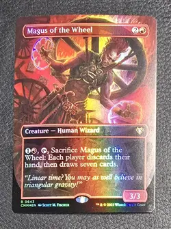 Magus of the Wheel (Borderless) R Commander Masters 643 NM (Foil) MTG Magic - Image 1