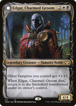Edgar, Charmed Groom (Showcase) #311 (Foil) (MP) Crimson Vow VOW Magic MTG - Image 1