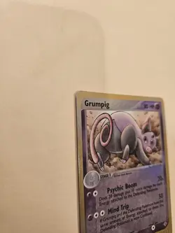 Pokemon TCG Grumpig EX Dragon holo rare 6/97 2003 LP - Image 4