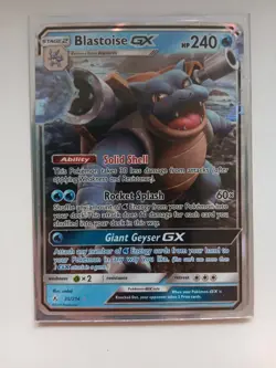 Pokemon Unbroken Bonds Blastoise GX 35/214 Ultra Rare Holo - Image 1