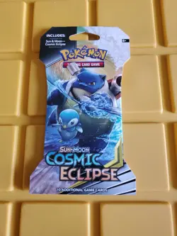 Pokemon TCG Sun & Moon Cosmic Eclipse Sleeved Booster Pack Factory Sealed 820650805899 - Image 1