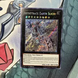 Yugioh Infinitrack Earth Slicer INCH-EN009 Secret Rare 1st Ed NM 🥶 - Image 1