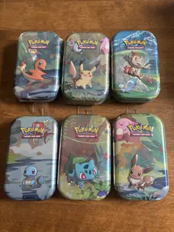 Lot Of 6 Pokemon Mini Tins Sealed - Image 1
