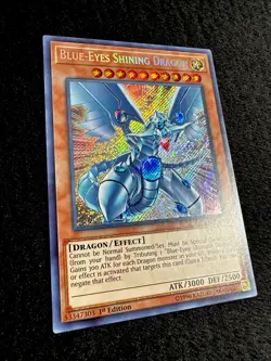 🔥YUGIOH • BLUE-EYES SHINING DRAGON • SECRET RARE • LCKC-EN008 • 1st ED • NM🔥 - Image 4
