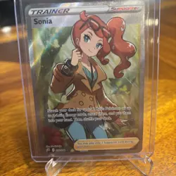 Pokemon Card Sonia 192/192 Rebel Clash Full Art Ultra Rare Trainer Card - Image 1