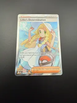 Lillie's Determination 169/132 UR Pokemon Mega Evolution TCG NM - Image 1