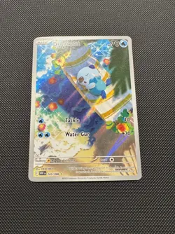 Pokemon TCG Oshawott 105/086 SV: White Flare Illustration Rare Near Mint - Image 2