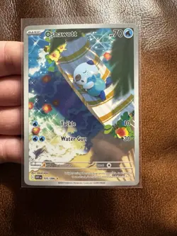 Pokemon TCG Oshawott 105/086 SV: White Flare Illustration Rare Near Mint - Image 3