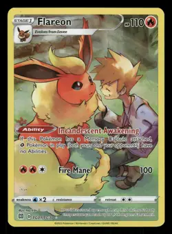 Pokemon Flareon SWSH09 Brilliant Stars Trainer Gallery TG01/TG30 NM Holo - Image 1