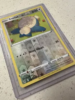 Pokemon SWSH08 Sword & Shield Fusion Strike 206/264 Snorlax Reverse Holo NM - Image 3