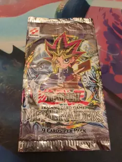 EMPTY/OPENED Yugioh Booster Pack - Metal Raiders 1st Edition - Image 1