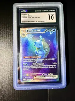 2023 Pokemon 151 #200 Blastoise ex Gem Mint CGC 10 (includes matching cardguard) - Image 4