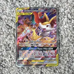 Pokemon Charizard & Braixen GX TAG TEAM Promo SM230 Holo Full Art 270 HP - Image 1