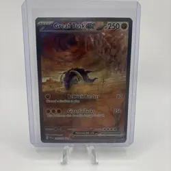 Pokemon TCG Great Tusk EX Scarlet & Violet Base Set Holo Double Rare - Image 1