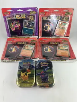 Pokemon TCG Ascended Heroes Tech Sticker Collection- Lot of 4 + 2 Mini Tins - Image 1