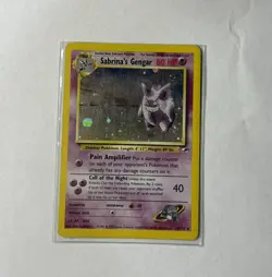 Pokemon TCG Gym Heroes Sabrina's Gengar Holo 14/132 Vintage LP *READ* - Image 1
