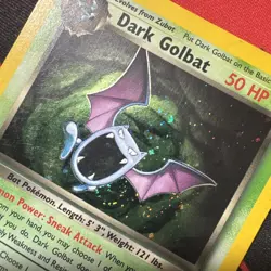 Pokemon TCG Dark Golbat 7/82 Team Rocket Holo Rare Unlimited English 50 HP - Image 3