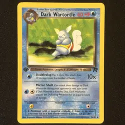Dark Wartortle 46/82 1st Edition - Team Rocket 2000 Pokemon TCG WOTC Near Mint - Image 1
