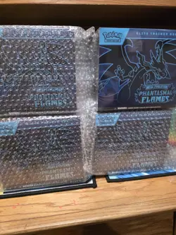 Pokemon Mega Evolution Phantasmal Flames Elite Trainer Box ETB Sealed Lot Of 4 - Image 1