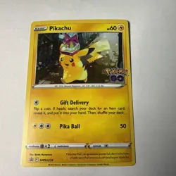 SWSH234 Pikachu Special Pokemon GO Illustration Black Star Promo Cosmos Holo - Image 1