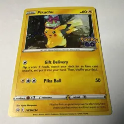 SWSH234 Pikachu Special Pokemon GO Illustration Black Star Promo Cosmos Holo - Image 2