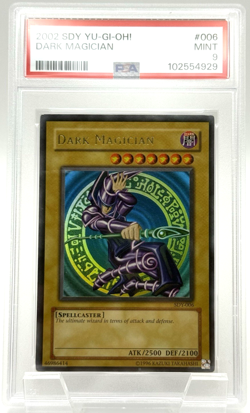 Dark Magician 2002 YuGiOh! Starter Deck Yugi SDY-006 Unlimited Vintage PSA 9 - Image 1