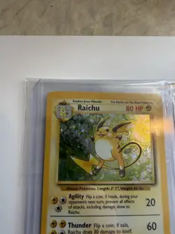 Pokemon Raichu 14/102 Base Set Holo Rare Unlimited 1999 LP Vintage ⚡ - Image 3