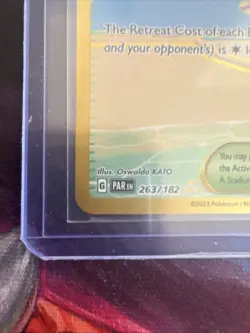 Pokemon Beach Court 263/182 Paradox Rift Gold Hyper Rare Holo NM T173 - Image 4