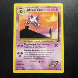 Pokemon Vintage Non-holo Sabrina's Haunter 55/132 Gym Challenge WotC - Image 1