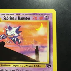 Pokemon Vintage Non-holo Sabrina's Haunter 55/132 Gym Challenge WotC - Image 3
