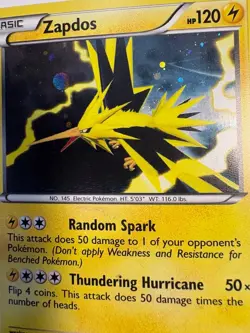 Pokemon TCG Zapdos BW Next Destinies 41/99 Rare Cosmos HOLO 2012 HP120 LP - Image 3