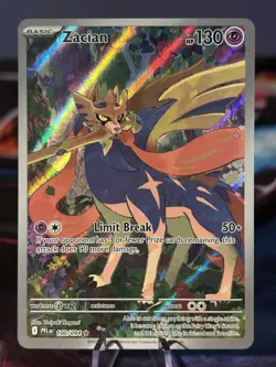 2025 POKEMON PFL EN-PHANTASMAL FLAMES 100 ZACIAN ILLUSTRATION RARE NM/M - Image 1