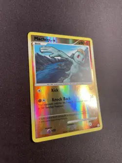 Pokemon TCG Machop 64/100 Stormfront Reverse Holo Common 2008 NM - Image 3