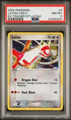 Pokemon Latias Holo - EX Trainer Kit - 4/10 - PSA 8 - Image 1