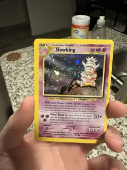 Pokemon TCG Slowking 14/111 Holo Rare WOTC Neo Genesis Light Play Condition - Image 1