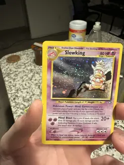 Pokemon TCG Slowking 14/111 Holo Rare WOTC Neo Genesis Light Play Condition - Image 3