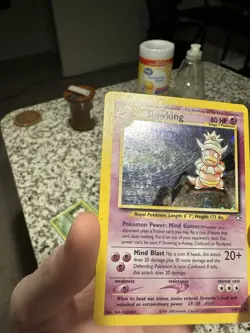 Pokemon TCG Slowking 14/111 Holo Rare WOTC Neo Genesis Light Play Condition - Image 5